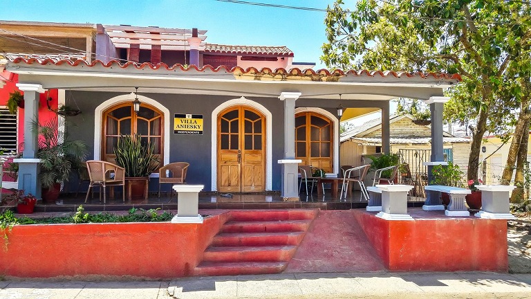 'Front view' Casas particulares are an alternative to hotels in Cuba.